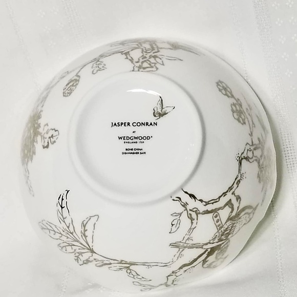 NEW Wedgwood Jasper Conran Chinoiserie Platinum Baroque Square Plate & Bowl Set - Picture 9 of 16